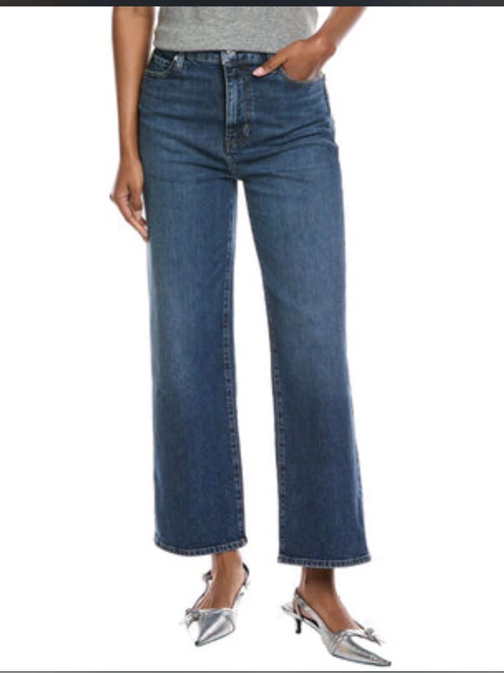 Frame The Hang Ankle Straight Leg Jeans In Homer Size 28